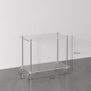Bàn trà Di Động Deco Bắc Âu Hội Trường Nhỏ Bên Bàn Tivi Thiết Kế Góc Thay Đồ Bàn Cà Phê Acrylic Nội Thất Mesas Nội Thất Bắc Âu AA50CT - Hình 3