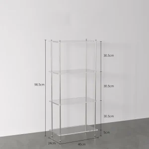 Bàn trà Di Động Deco Bắc Âu Hội Trường Nhỏ Bên Bàn Tivi Thiết Kế Góc Thay Đồ Bàn Cà Phê Acrylic Nội Thất Mesas Nội Thất Bắc Âu AA50CT - Hình 4