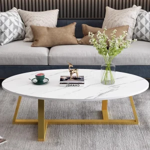 Bàn trà Độc Đáo PatioWood Trà Coffe Bàn Bên Bàn Tròn Tối Giản Bàn Cà Phê Trắng Mesa Bên Para Sala Nội Thất Phòng Khách