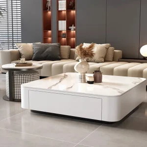 Bàn trà Giá Treo Tivi Trà Bàn Bass Sách Trung Tâm Giải Trí Hoa Bắc Âu Bên Bàn Tavolini Da Salotto Nội Thất Công Nghiệp - Hình 2