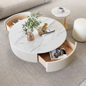 Bàn trà Giọng Tầng Thanh Bàn Cà Phê Cao Cấp Tầng Sách Tay Cầm Coffe Bàn Tủ Vườn Mesa Phụ Trợ Nội Thất Gia Đình WJ33XP - Hình 4