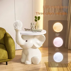 Bàn trà Giường Bên Bàn Đêm Bàn Cà Phê Cho Nội Thất Phòng Khách Bàn Sofa Nhà Đầu Giường Mini Coffe Trà Đầu Tròn nhỏ - Hình 3