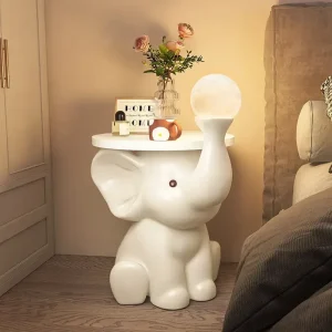 Bàn trà Giường Bên Bàn Đêm Bàn Cà Phê Cho Nội Thất Phòng Khách Bàn Sofa Nhà Đầu Giường Mini Coffe Trà Đầu Tròn nhỏ - Hình 4