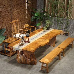 Bàn trà gỗ đặc kiểu Trung Quốc mới, văn phòng tại nhà, bảng lớn, Bàn trà Kung Fu, bàn cà phê, Bàn trà và ghế