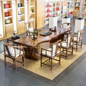 Bàn trà gỗ đặc nhập khẩu. - Hình 4