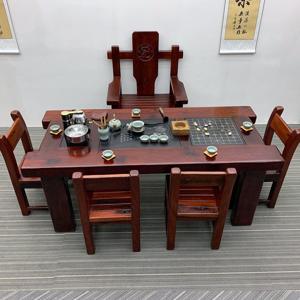 Bàn trà Gỗ thuyền Bàn trà gỗ và ghế bàn cà phê bàn gỗ nguyên khối nhà mới Bàn trà kiểu Trung Quốc Bàn trà kung fu bộ bàn ghế đơn giản - Hình 2 Bàn trà Gỗ thuyền Bàn trà gỗ và ghế bàn cà phê bàn gỗ nguyên khối nhà mới Bàn trà kiểu Trung Quốc Bàn trà kung fu bộ bàn ghế đơn giản - Hình 2