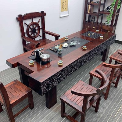 Bàn trà gỗ thuyền cũ tùy chỉnh và ghế kết hợp bàn trà bàn trà gỗ rắn gia đình bàn trà bàn trà ấm đun nước bộ ấm trà bộ tất cả trong một - Hình 2 Bàn trà gỗ thuyền cũ tùy chỉnh và ghế kết hợp bàn trà bàn trà gỗ rắn gia đình bàn trà bàn trà ấm đun nước bộ ấm trà bộ tất cả trong một - Hình 2