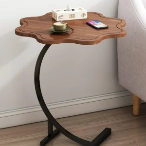 Bàn trà Hiện đại đơn giản Bàn cà phê nhỏ cánh hoa thời trang Sofa Bên bàn Phòng khách sang trọng Bàn đựng đồ Nội thất gia đình - Hình 2
