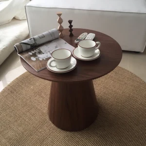 Bàn trà Ins Phong Cách Nhật Bản Mây Bàn B&B Retro Bàn Gỗ Chắc Chắn Tròn Nhỏ Bên Bàn Nghệ Thuật Đơn Giản Bàn Cà Phê - Hình 2