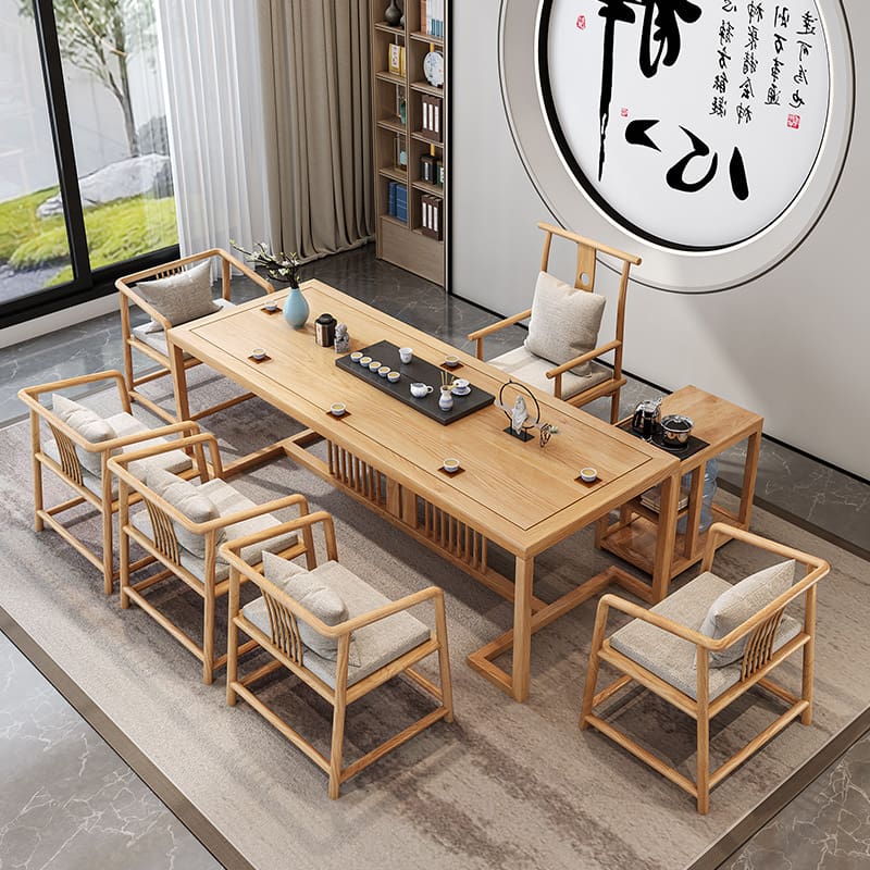 Bàn trà kiểu Trung Quốc mới trọn bộ kiểu Nhật Bàn trà gỗ nguyên khối bàn ghế đơn giản tại nhà văn phòng Bàn trà Kung Fu - Hình 2 Bàn trà kiểu Trung Quốc mới trọn bộ kiểu Nhật Bàn trà gỗ nguyên khối bàn ghế đơn giản tại nhà văn phòng Bàn trà Kung Fu - Hình 2