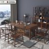 Bàn trà kiểu Trung Quốc mới và ghế gỗ nguyên khối đơn giản hiện đại mặt trời mọc Thiền trà đạo nhà sản xuất Bàn trà kung fu bán buôn