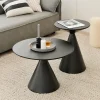 Bàn trà Kim Loại Sang Trọng Bàn Nội Thất Phòng Khách Sofa Bên Bàn Tròn Đơn Giản Đầu Giường Tabl Nghệ Thuật Nhỏ Bàn Trà Mesa