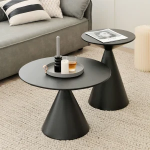 Bàn trà Kim Loại Sang Trọng Bàn Nội Thất Phòng Khách Sofa Bên Bàn Tròn Đơn Giản Đầu Giường Tabl Nghệ Thuật Nhỏ Bàn Trà Mesa