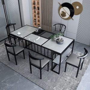 Bàn trà Kung Fu bàn ghế nước sôi Bàn trà nhỏ trọn bộ Bàn trà Bàn trà bàn cafe chữ nhật văn phòng gỗ sồi