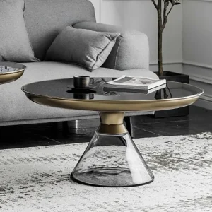 Bàn trà Nhà Thiết Kế Sang Trọng Bàn Tối Giản Tròn Furniturenordic Bàn Cà Phê Màu Đen Hiện Đại Mesa Phụ Trợ Phòng Khách Bộ Đồ Nội Thất - Hình 3