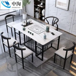 Bàn trà phiến bàn hình chữ nhật và ghế phòng khách văn phòng tại nhà Bàn trà Bàn trà tối giản hiện đại mới của Trung Quốc