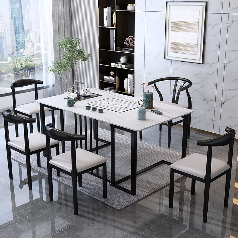 Bàn trà phiến bàn hình chữ nhật và ghế phòng khách văn phòng tại nhà Bàn trà Bàn trà tối giản hiện đại mới của Trung Quốc - Hình 4 Bàn trà phiến bàn hình chữ nhật và ghế phòng khách văn phòng tại nhà Bàn trà Bàn trà tối giản hiện đại mới của Trung Quốc - Hình 4