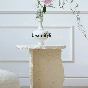 Bàn trà Phong Cách Pháp Bên Đèn Sofa Sang Trọng Bên Tủ Góc Bàn Đá Cẩm Thạch Nhỏ Bàn Trung Nghệ Thuật Cổ Bàn - Hình 2