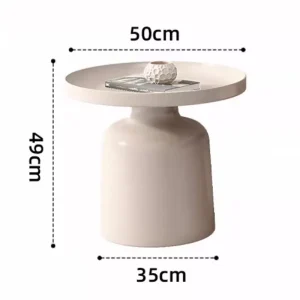 Bàn trà Phong Cách tối giản Bàn Cà Phê Đá Hợp Thời Trang Màu Trắng Miễn Phí Vận Chuyển Dễ Thương Bàn Cà Phê Tròn Độc Đáo Stolik Kawowy Nội Thất Gia Đình - Hình 2