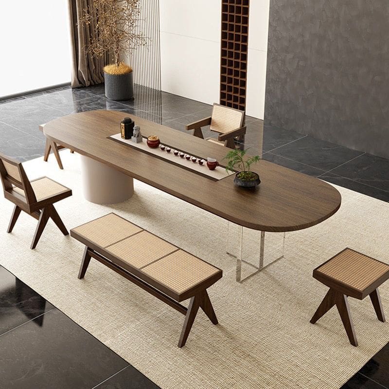 Bàn trà phong cách wabi-sabi hiện đại bàn ghế văn phòng gỗ đặc Bàn trà bảng lớn bàn nhà Bàn trà gỗ kiểu Trung Quốc mới Bàn trà phong cách wabi-sabi hiện đại bàn ghế văn phòng gỗ đặc Bàn trà bảng lớn bàn nhà Bàn trà gỗ kiểu Trung Quốc mới