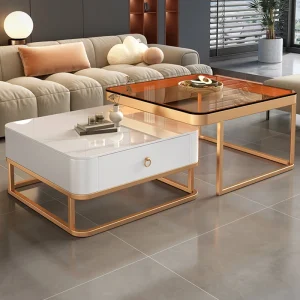 Bàn trà Phòng Khách Cao Cấp Bàn Cà Phê Bắc Âu Hiện Đại Nhà Hiện Đại Bàn Cà Phê Thiết Kế Mesa De Centro De Sala Nội Thất - Hình 2