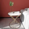 Bàn trà Sáng tạo Thời Trang Bàn Cà Phê Tròn Hiện Đại Đơn Giản Phòng Khách Đá Cẩm Thạch Sang Trọng Cao Cấp Ngoại Hình Sofa Mặt Dedside Bàn