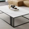 Bàn trà sang trọng bàn cà phê dày phiến đá phòng khách hộ gia đình trà trà cà phê nhỏ hộ gia đình nhỏ
