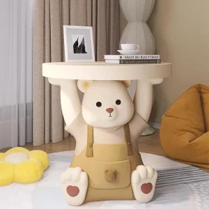 Bàn trà Sống Còn Gấu Ngăn Kéo Bàn Lớn Tầng Trang Trí Hoạt Hình Bàn Ghế Sofa Phòng Khách Bên Bàn Hiện Đại Đầu Giường Gif - Hình 2