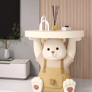 Bàn trà Sống Còn Gấu Ngăn Kéo Bàn Lớn Tầng Trang Trí Hoạt Hình Bàn Ghế Sofa Phòng Khách Bên Bàn Hiện Đại Đầu Giường Gif - Hình 4