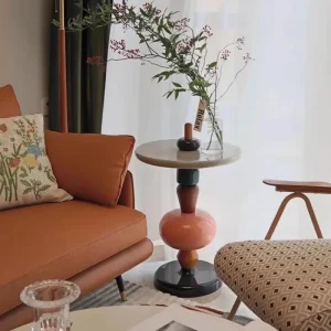 Bàn trà Thiết Kế Bắc Âu Bàn Cà Phê Sang Trọng Hiện Đại Thiết Kế Bàn Cà Phê Tròn Tối Giản Bàn Basse De Salon Trang Trí