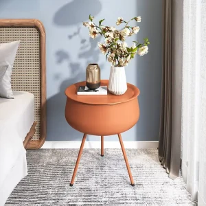 Bàn trà Tối giản Nội Thất Phòng Khách Sofa Bên Bàn Phòng Ngủ Đầu Giường Tủ Bảo Quản Nhà Ban Công Giải Trí Tròn Nhỏ Bàn Cà Phê - Hình 2