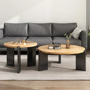 Bàn trà Trang trí Phòng Khách Trang Trí Bắc Âu Bàn Tối Giản Độc Đáo Cao Cấp Bàn Gỗ Glam Đồ Nội Thất Salontafel - Hình 2