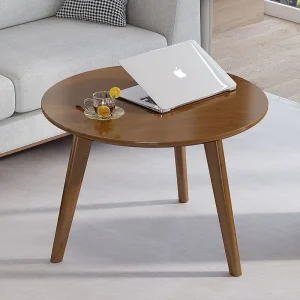 Bàn trà Tre Chắc Chắn Hình Tròn Bàn Phòng Khách Đèn Bàn Sang Trọng Hiện Đại Đơn Giản Nhỏ Bàn Trà Nội Thất Nhỏ Bàn Sofa Mesa - Hình 4