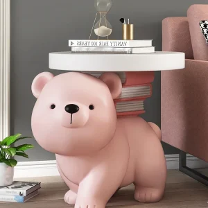 Bàn trà Tượng Gấu Bàn Bắc Âu Trang Trí Nhà Sàn Lớn Trang Trí Ghế Sofa Phòng Khách Bàn Đầu Giường Quà Tặng Tân Gia - Hình 2