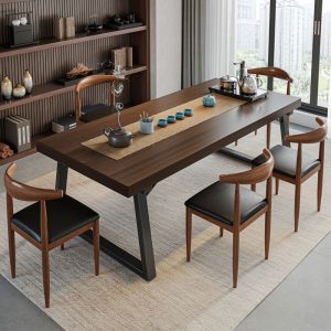 Bàn trà và ghế Bàn trà gỗ đặc bảng lớn Bàn trà đăng nhập ban công đơn giản nhà Bàn trà phong cách Trung Hoa bàn cà phê kung fu