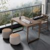 Bàn trà và ghế căn hộ nhỏ hộ gia đình Bàn trà hiện đại tối giản phong cách Trung Quốc mới tích hợp Bàn trà nhỏ bàn cà phê