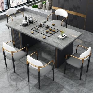Bàn trà và ghế đá sang trọng nhẹ hiện đại tối giản bàn cà phê bàn ban công nhà văn phòng tích hợp Bàn trà - Hình 2