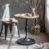 Bàn trà Vintage Bàn Gỗ Chắc Chắn Sắt Bên Bàn Phòng Khách Đau Khổ Nghề Thủ Công Bên Bàn Đẹp Bền Đồ Nội Thất Gia Đình