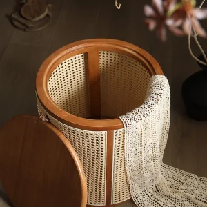 Bàn trà Wabi Sabi gỗ chắc chắn – Phong cách tối giản, thích hợp cho sofa, ban công, phòng ngủ - Hình 2