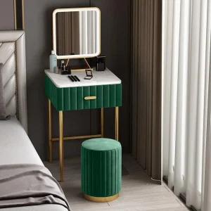 Bàn trang điểm Aoliviya Chính Hãng Đá Cẩm Thạch Bàn Trang Điểm Phòng Ngủ Hiện Đại Tối Giản Mini 40 Tủ Quần Áo phòng Nhỏ Sáng Tạo Ins Internet Celebrit - Hình 2