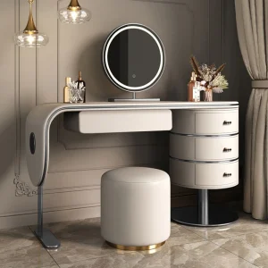 Bàn Trang Điểm Bàn Thiết Bị Xám Đêm Đứng Đựng Đồ Trang Điểm Di Động Origanizer Thu Nhỏ Tủ Đẹp Tocador Nữ Nội Thất - Hình 2