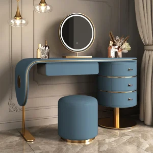 Bàn Trang Điểm Bàn Thiết Bị Xám Đêm Đứng Đựng Đồ Trang Điểm Di Động Origanizer Thu Nhỏ Tủ Đẹp Tocador Nữ Nội Thất - Hình 3