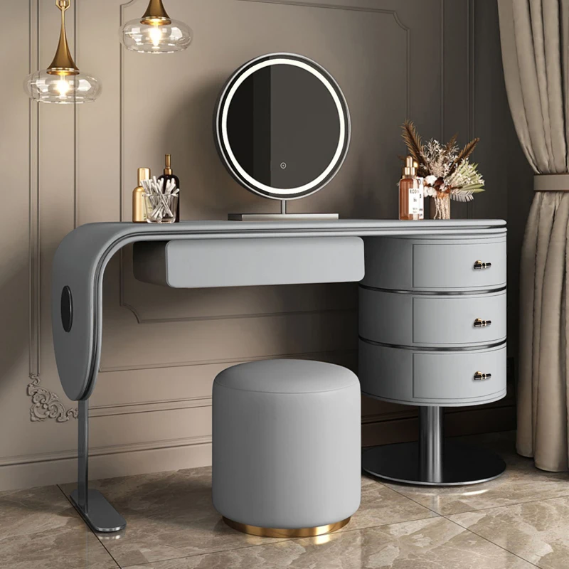Bàn Trang Điểm Bàn Thiết Bị Xám Đêm Đứng Đựng Đồ Trang Điểm Di Động Origanizer Thu Nhỏ Tủ Đẹp Tocador Nữ Nội Thất Bàn Trang Điểm Bàn Thiết Bị Xám Đêm Đứng Đựng Đồ Trang Điểm Di Động Origanizer Thu Nhỏ Tủ Đẹp Tocador Nữ Nội Thất
