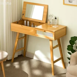 Bàn trang điểm bàn trang điểm phòng ngủ hiện đại tủ bảo quản bàn trang điểm gương tích hợp ngôi nhà nhỏ phòng ngủ chính đầu giường