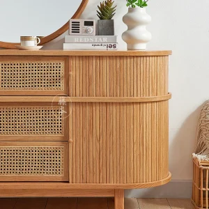 Bàn trang điểm bằng mây tre đan kiểu Nhật - Hình 3