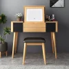 Bàn trang điểm Chạm vào có đèn Gương Tủ trang điểm Bàn trang điểm Phòng ngủ phòng nhỏ Internet Mini Người nổi tiếng Ins Style