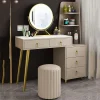Bàn trang điểm Charm Gỗ Bàn Trang Điểm cho nữ Trang Điểm Phòng Ngủ Hiện Đại Ngăn Kéo Bàn Trang Điểm Châu Âu Dịch Vụ Gương Penteadeira Nội Thất Gia Đình