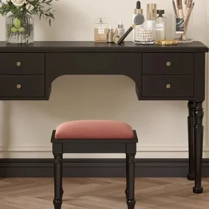 Bàn trang điểm Châu Âu Áo Cưới Chân Bàn Thanh Thiếu Niên Ngăn Kéo Bảo Quản Bàn Trang Điểm Đen phòng Penteadeiras De Maquiagem Funiture - Hình 2
