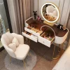 Bàn trang điểm Châu Âu Bàn Trang Điểm Nghệ Sĩ Mini Tấm Đá Cẩm Thạch Thiết Kế Chiếu Sáng Hiện Đại Thanh Lịch Tủ Con Người Kaptafel Phụ Kiện Đẹp
