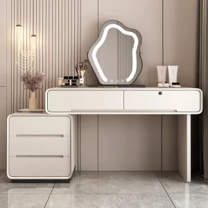 Bàn trang điểm Châu Âu Bàn Trang Điểm Thiết Kế Đèn Led Nữ Vanity Mirror Đèn Bàn Trang Điểm Cao Cấp Hiện Đại Pentiadeira Tủ Quần Áo Nội Thất